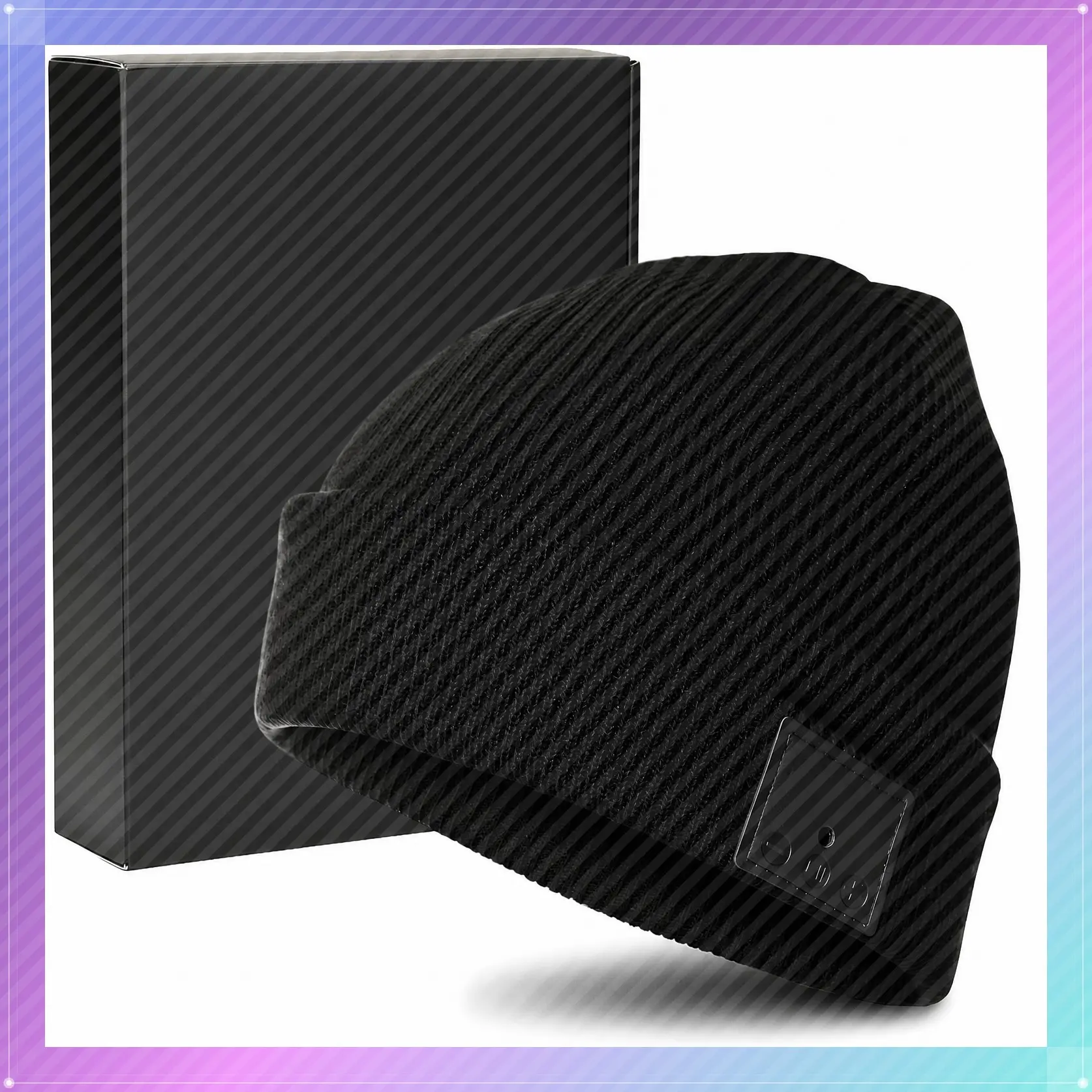 Bluetooth Beanie Hat with 15-Hour Battery, Built-in Mic, Fully Washable, Tech Gift for Men & WomenGift