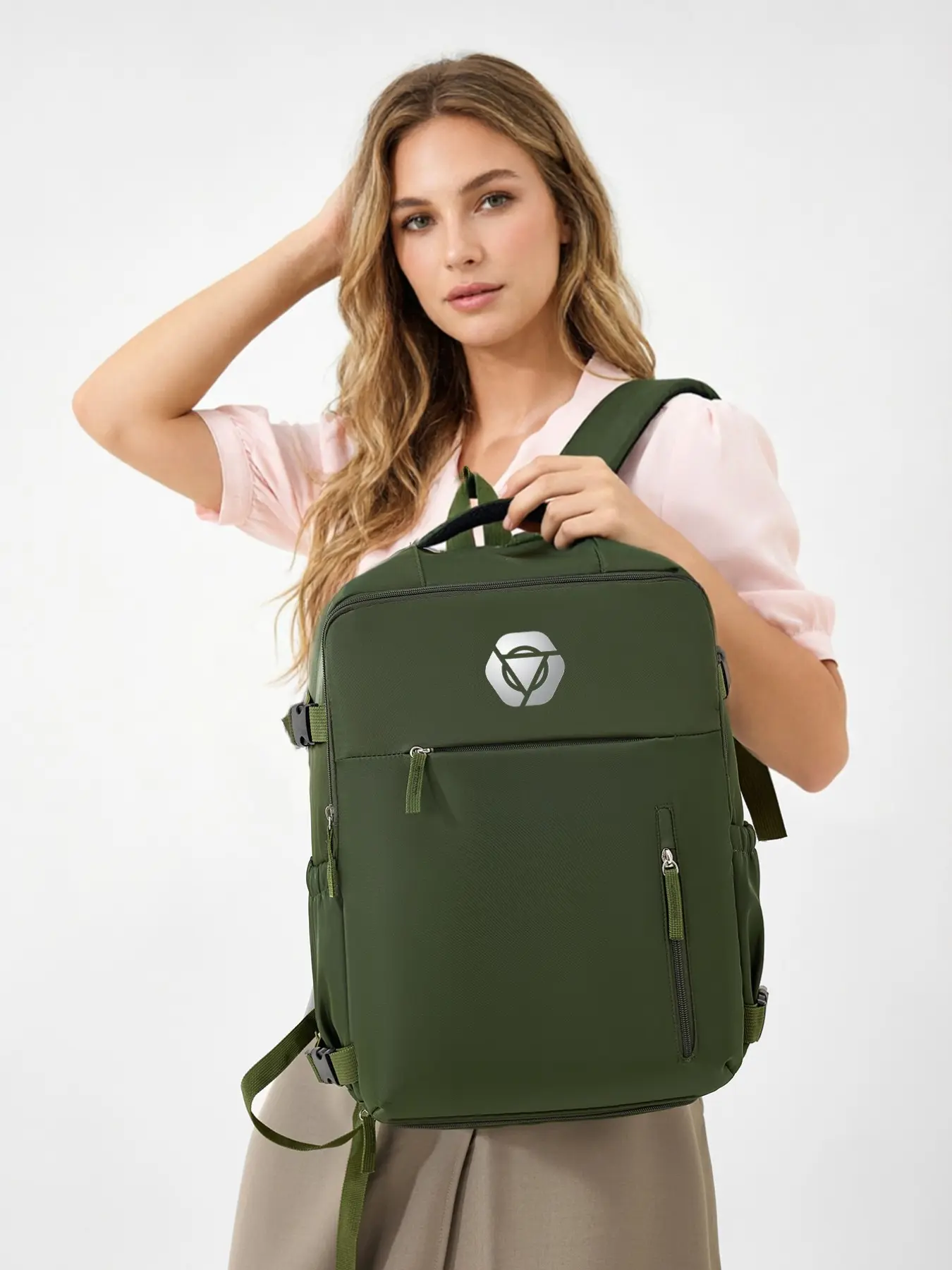 Women's Backpack Wizz Air Approved, 40x30x20cm, Large Capacity, Separate Shoe Compartment, 180-Degree Opening, Business Travel, All Seasons