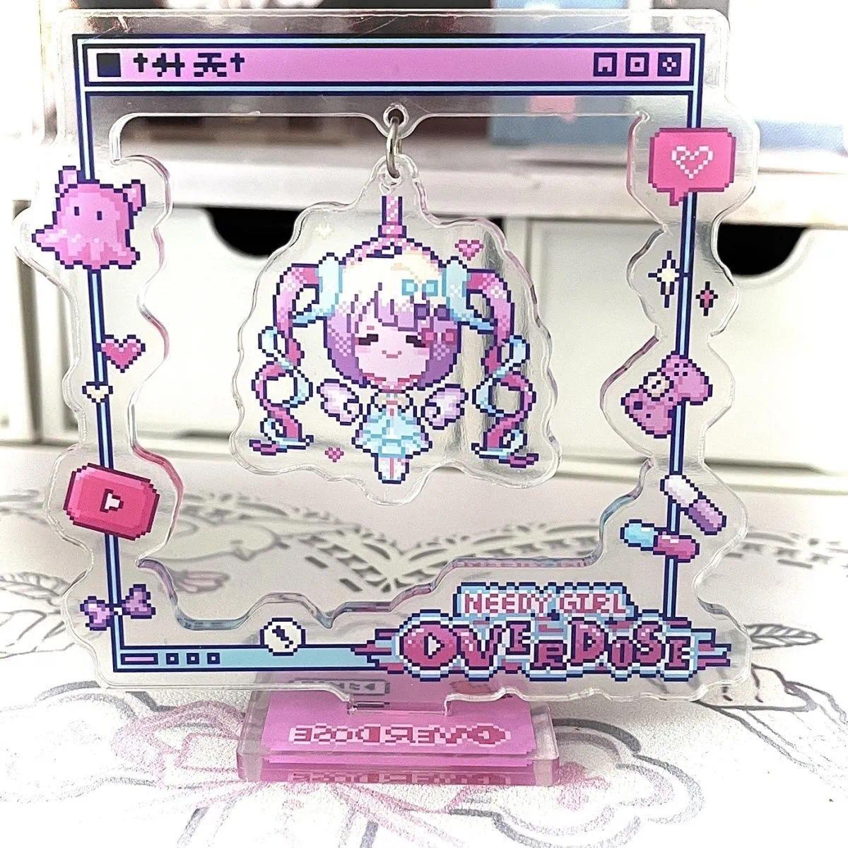 Acrylic Stand Sign Needy Girl Overdose Cartoon Desktop Swing Ornaments Decorate Student Anchor Model Toys Figure Birthday Gift