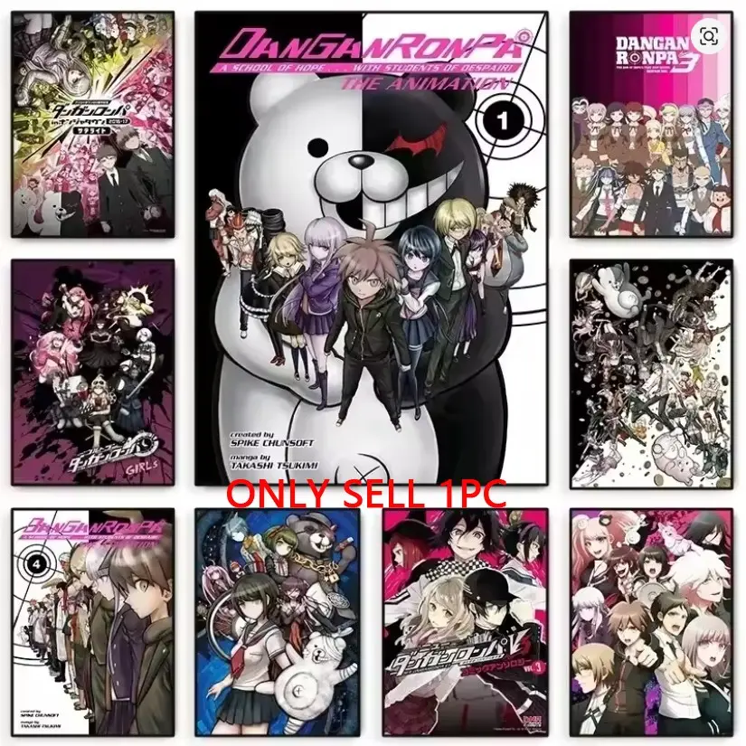 Unframed Classic Anime Game Series Danganronpa Aesthetic Canvas Painting Posters and Prints Wall Art Picture Home Wall Decor For Living Room Decoration (27 styles to choose from)