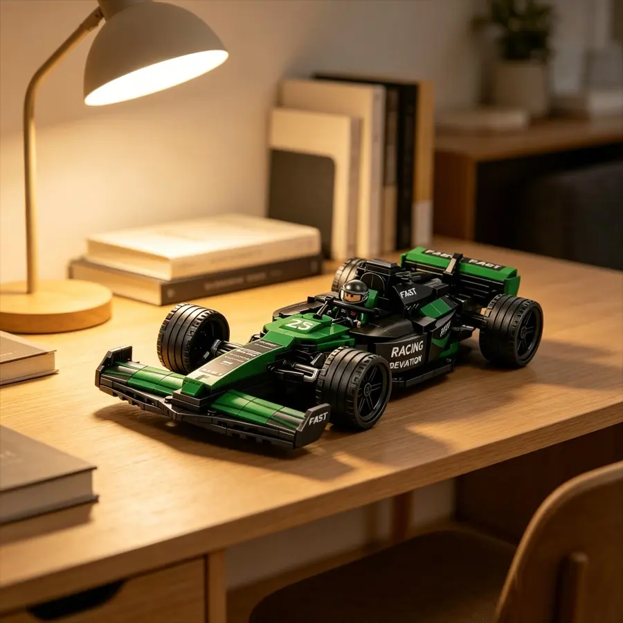 F1 Formula Racing Building Blocks Set, Unisex Model Toy Kit, Collectible Race Car Decor, Birthday Gift for Enthusiasts