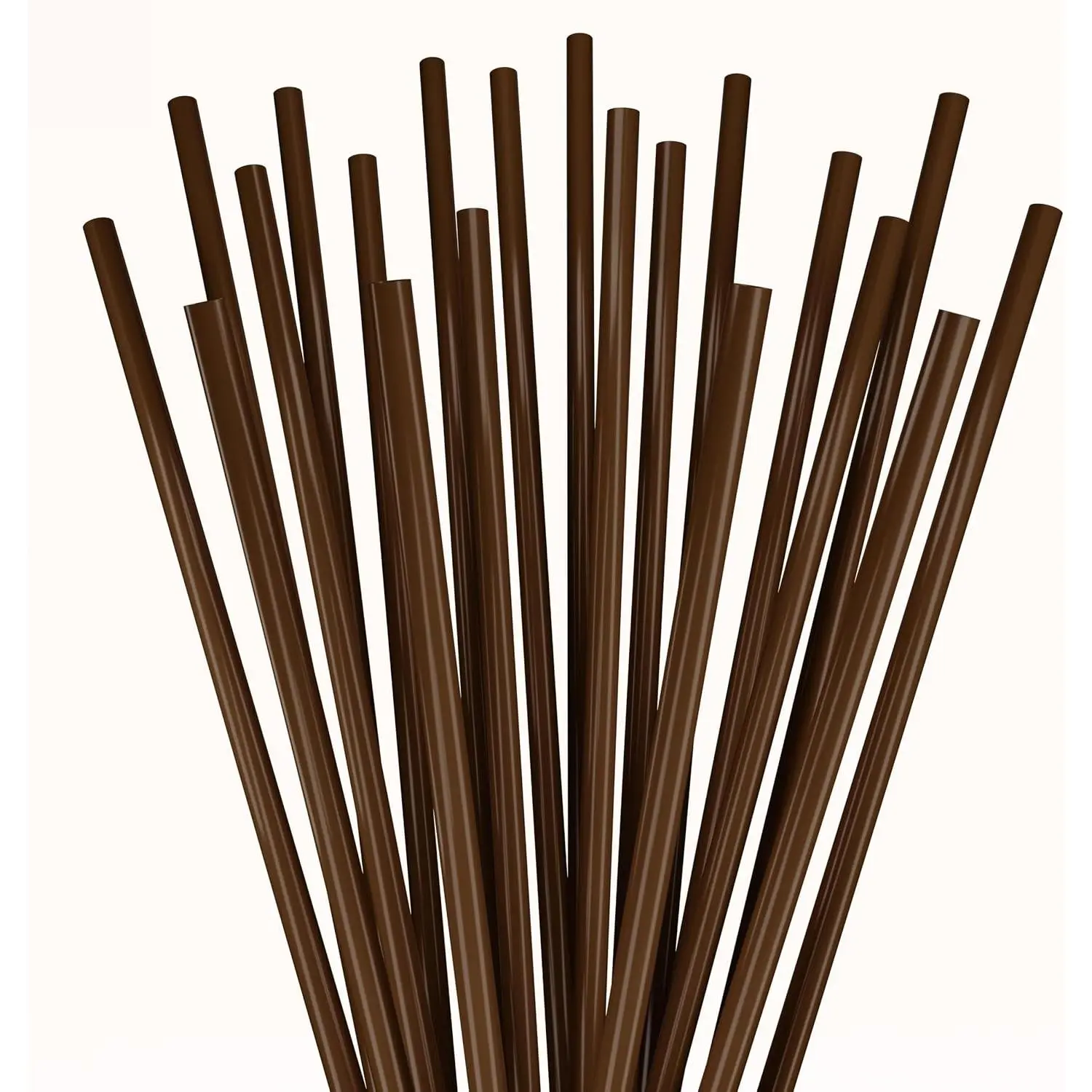 Disposable Plastic Coffee Stirrer Straw - 5 Inch Sip Stir Stick (1000, Espresso Brown)