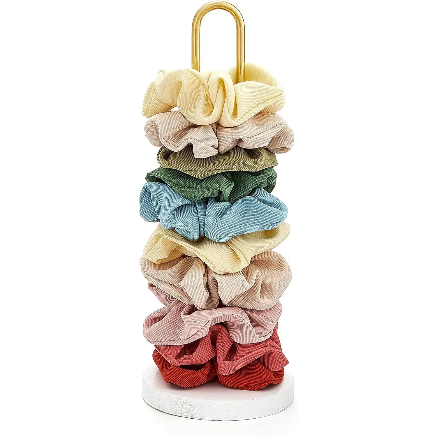 Scrunchie Holder Stand, Hair Tie Organizer Holds 20-30 Scrunchies | Storage Hair Accessories, Easy Assembly, Modern&Fashion, Fits Bathroom Bedroom , College Dorm Decor for Girls,