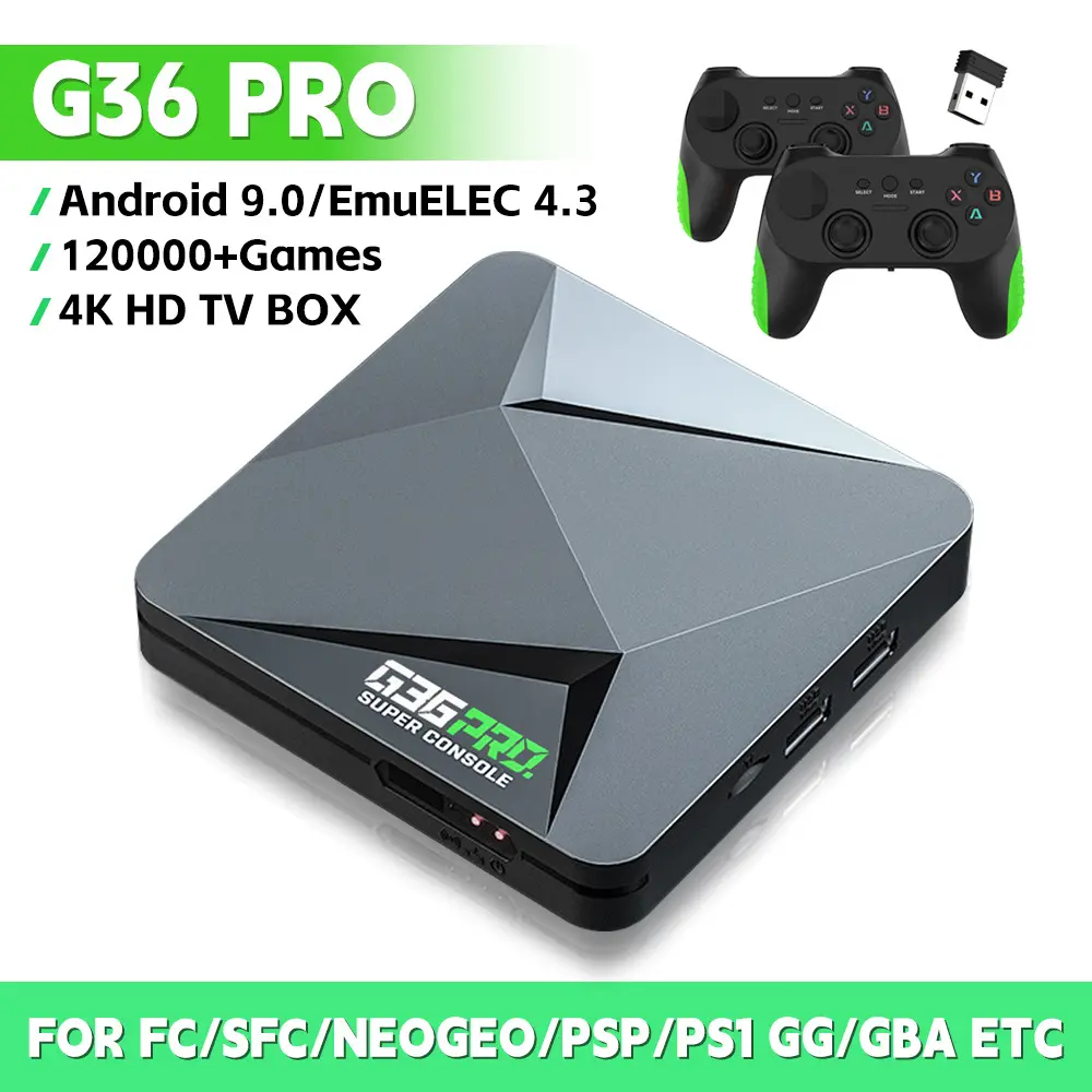 G36 Pro Dual System 4K HD Game Console TV Box Home Entertainment Gaming Machine