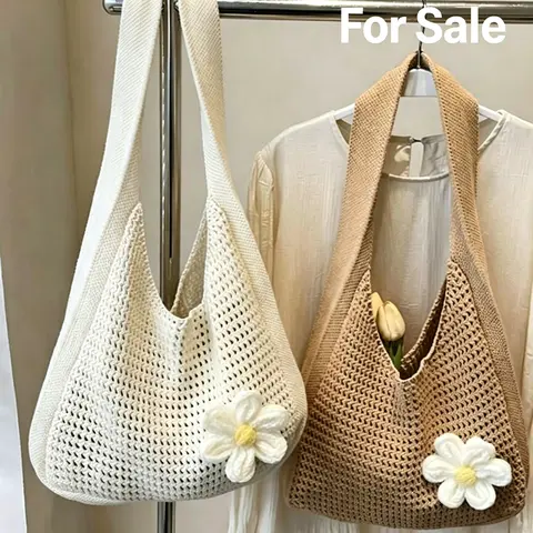 Bohemian Fashion Crochet Tote Bag, Boho Bag, Lightweight Shoulder Beach Bag Ideal for Vacations, Trendy Handmade Accessory, Eco Friendly Totes, Handcrafted Bag, Casual Trendy Bag, Fashionable Bags