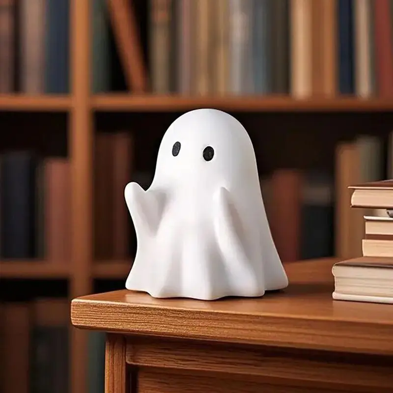 1pc Cute Funny Little Ghost Pen Holder, 3d Halloween Office Ghost Decoration, Can Be Used For Home Study Office Desktop, Multi-function Funny Pen Holder Decoration Decoration, Halloween Accessories, Humorous Funny Decorations, Pen Organizer