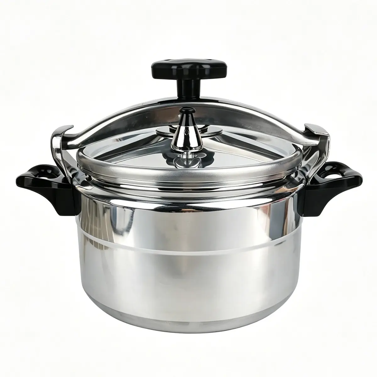 7.4qt/7L Family Size Aluminum Stovetop Pressure Cooker, Cookware, with Secure Lock Lid, Triple Safety Lock, for Meat & Seafood Stewing