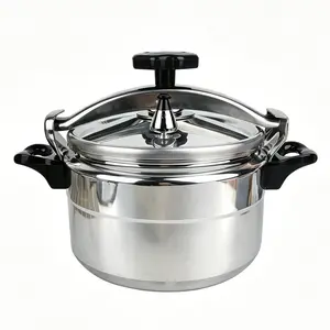 7.4qt/7L Family Size Aluminum Stovetop Pressure Cooker, with Secure Lock Lid, Triple Safety Lock, for Meat & Seafood Stewing