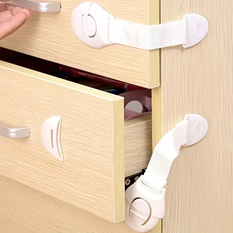 12 Pcs Magnetic Drawer Locks, Screw-Free, Easy to Use, Secure and Quick, Suitable for Furniture, Kitchen Oven, Toilet Seat, Multiple Uses