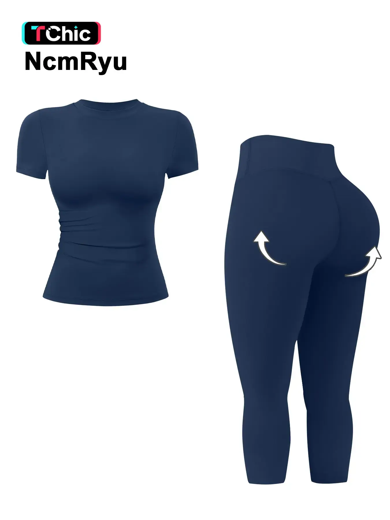 Women's Two-Piece Sportswear Set, Seamless Yoga Outfits, High Elasticity Breathable Quick-Dry Fabric, Slim Fit Yoga Workout, Seamless Design, Athletic Sets, Sporty Breathable Outfits