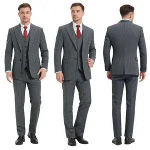4-piece striped suit with coordinating tie | ready for every formal moment  | classic elegant style with