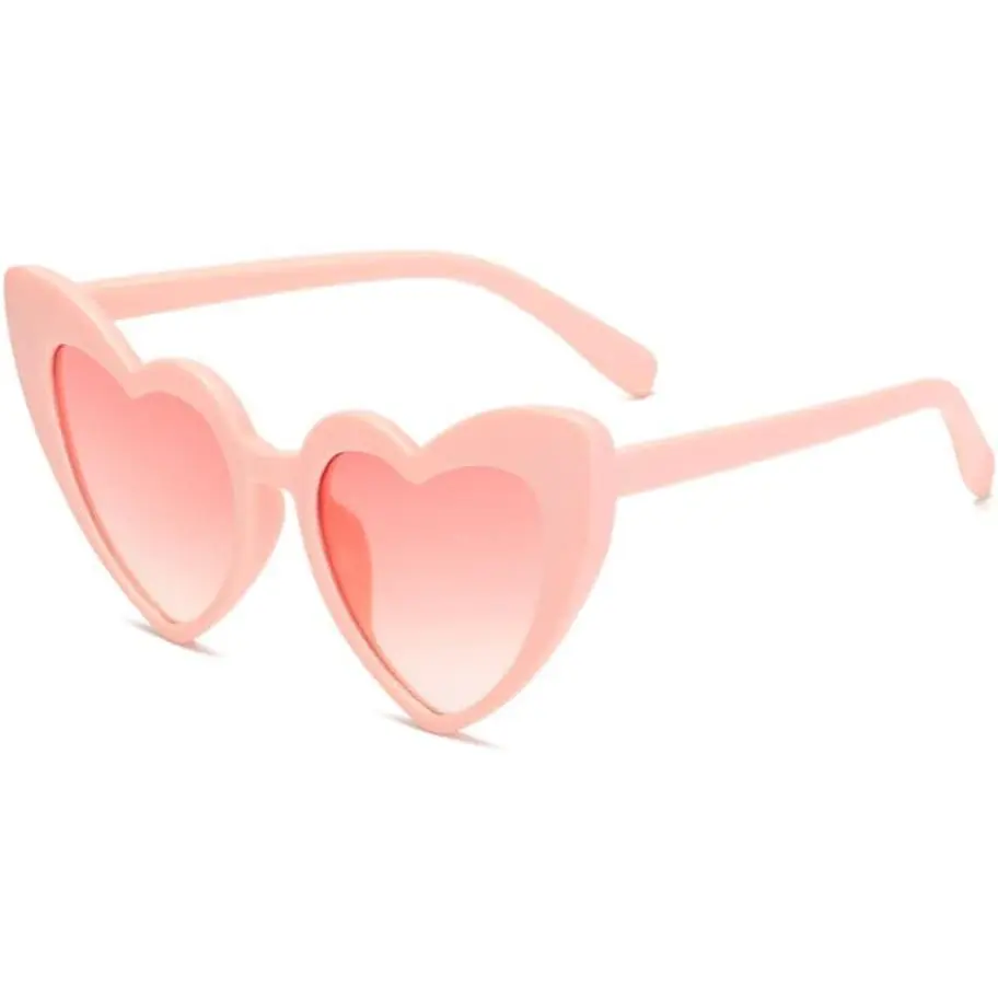 Love Heart Shaped Sunglasses for Women,  Eye Mod Style Retro Glasses