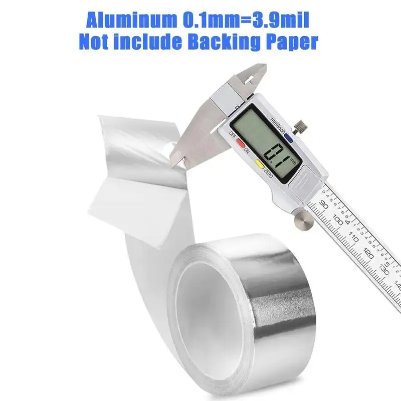 Yitape Industrial Aluminum Foil Seal Tape, High Temperature Resistant, Waterproof, Insulating, Energy Efficient, Durable