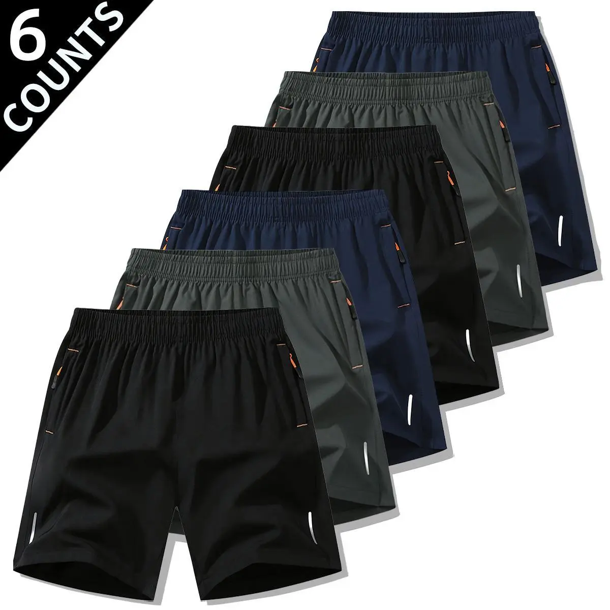 6-piece set shorts for men Summer men's casual quick drying shorts, sports and casual jogging, breathable and loose bottom shorts tiktok shop deals  5 sense gifts for him  Plain Beige Menswear Tropical SpringStatements