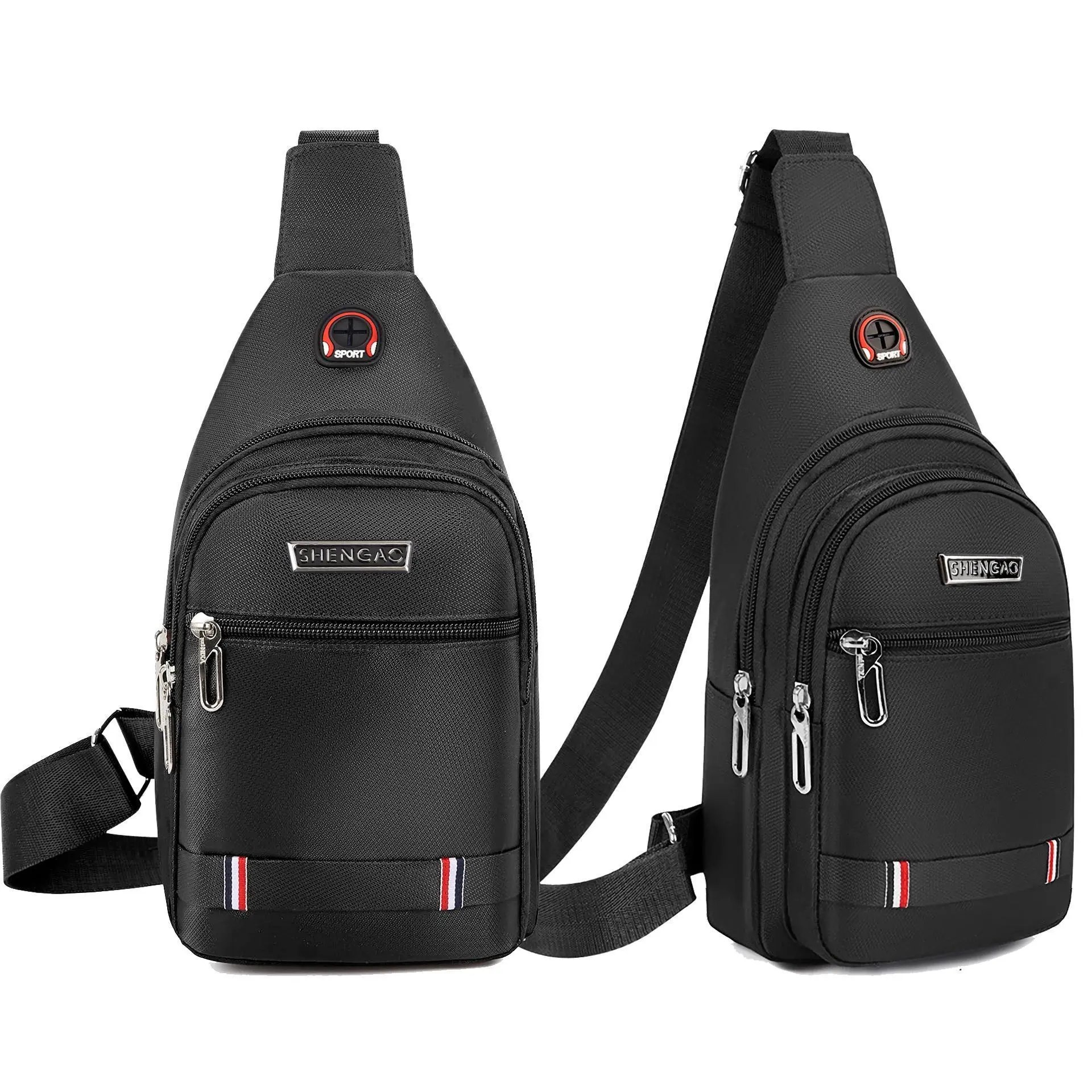Multi-Use Sling Backpack, Lightweight 12.59×6.69in Chest Bag with Earphone Hole, Stylish Crossbody for Hiking & Summer Outdoor Activities (Sports & Outdoor Gym Accessory)