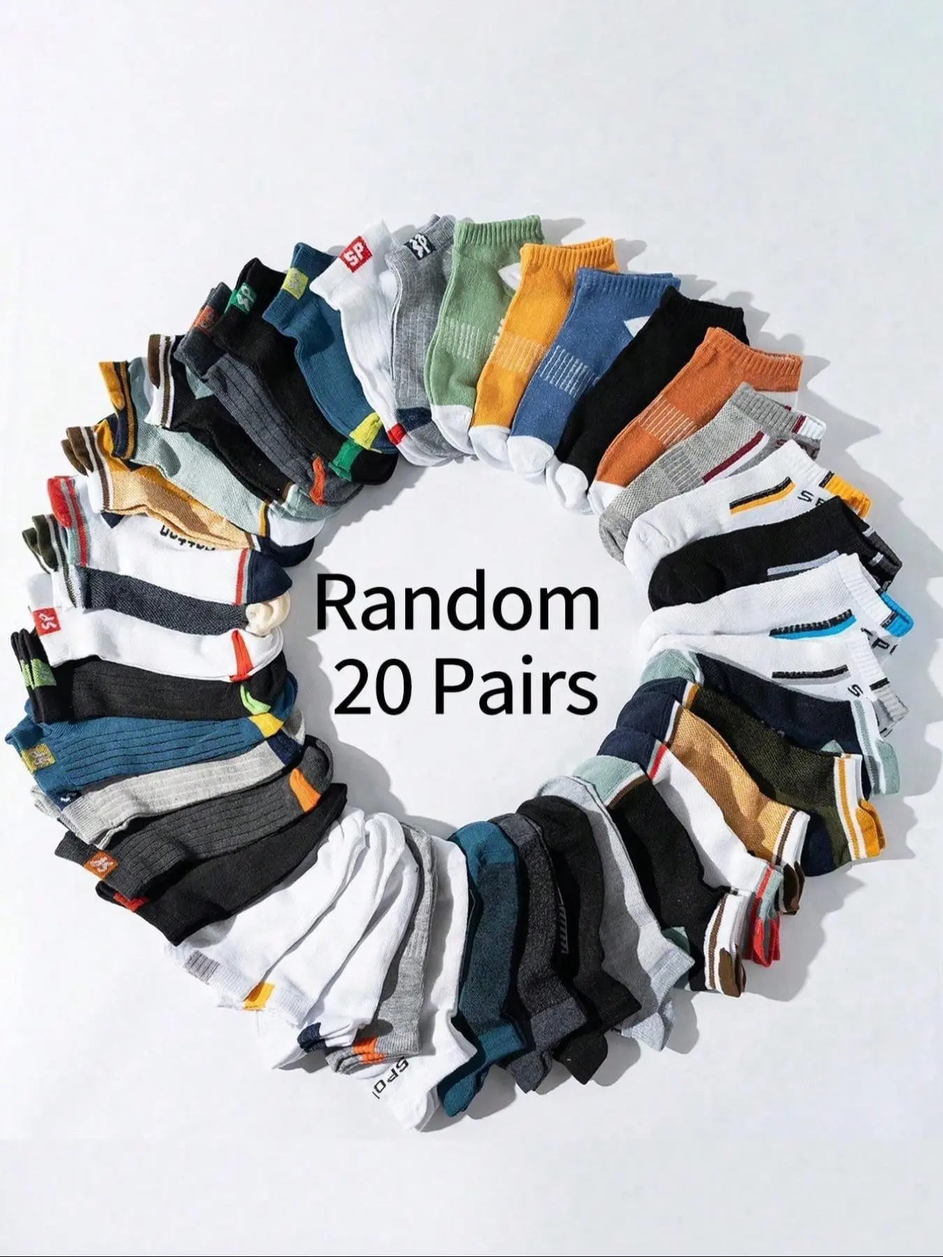 20 Pairs Simple Colorblock Striped Short Socks, Multicolor Fashion Style, Perfect for Teenagers' Daily Casual Wear