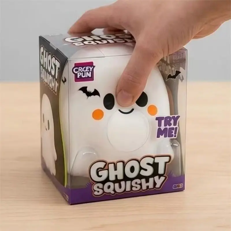Crazy Fun Ghost Squishy, Soft Bounce Pinch Toy, Music Stress Relief, Slow Rebound, Perfect for Relaxation and Playtime