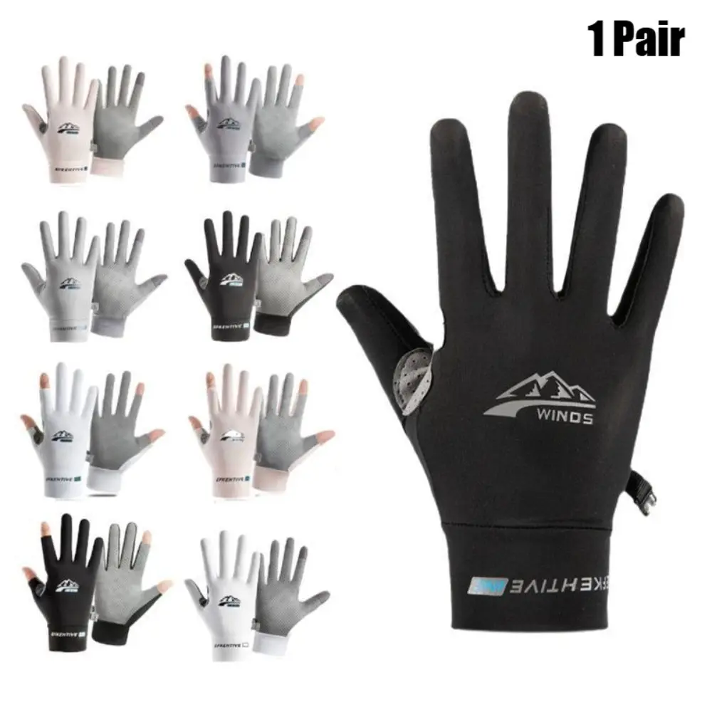 Touchscreen Full Finger Gloves for Men Women – Breathable Cycling & Motorcycle Gloves, Anti-Slip Palm, High Elasticity Cooling Fabric for Hiking, Fishing, Running, Outdoor Sports