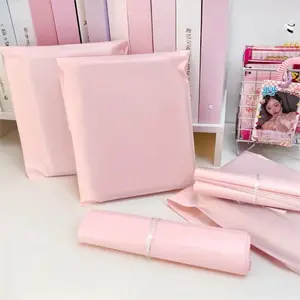 10pcs Poly Mailers Self-Seal Shipping Bags, Pe Plastic Mailing Envelopes, Matte Milk Tea Postal Courier Bags, Durable & Reusable