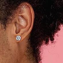 Jstyle 4 Pairs Stainless Steel Magnetic Stud Earrings for Men Women Silver Tone CZ Non-Piercing Clip On Stud Earrings Set 6-8MM Jstyle 4 Pairs Stainless Steel Magnetic Stud Earrings for Men Women Silver Tone CZ Non-Piercing Clip On Stud Earrings Set 6-8MM