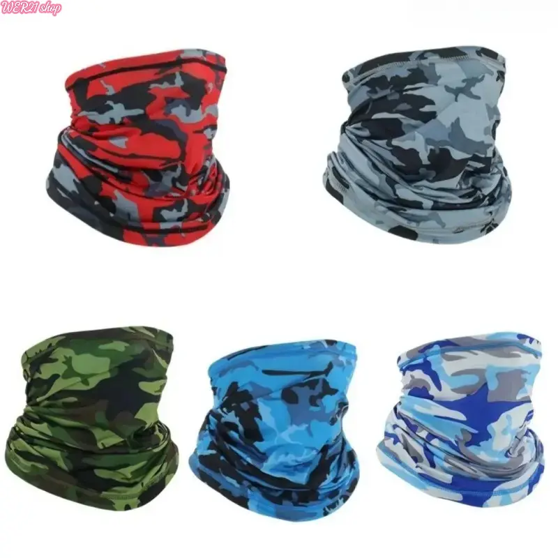 2026-5PCS Cotton Unisex All Seasons Multi-Wear Cooling Neck Gaiter, Breathable UV Protection Mask, Outdoor Sports Face Cover for Adults