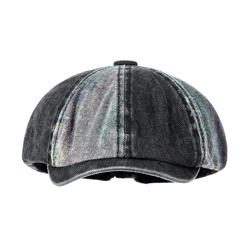 Retro Newsboy Caps Men British Painters Hats Spring Summer Cotton Octagonal Berets Herringbone Gatsby Flat Cap Hip Hop Berets