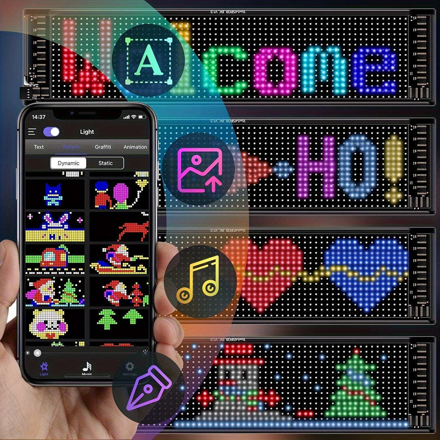 Devil's Eye LED Matrix Pixel Panel - Programmable Flexible LED Display for Accessories with APP Control, DIY Night Light, Ghost Spooky Halloween Decoration