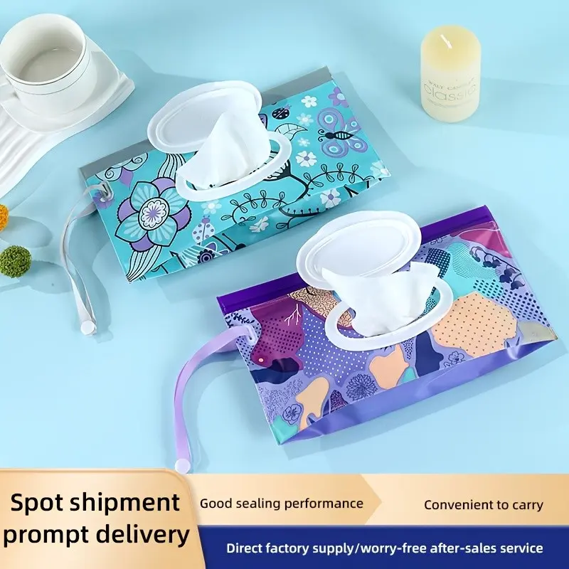 2pcs Reusable Eva Baby Wipes Dispenser Holder, Easy to Clean Portable Wipes Container, Travel Baby Wipes Storage Box, Daily Use