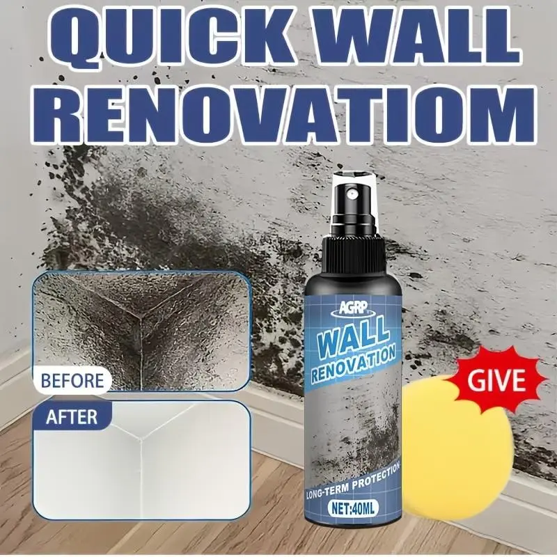 Multi-Functional Wall Renewal Agent, Removes Stubborn Stains and Spots, Quick Renovation for Walls, Bathroom, Sink Surfaces