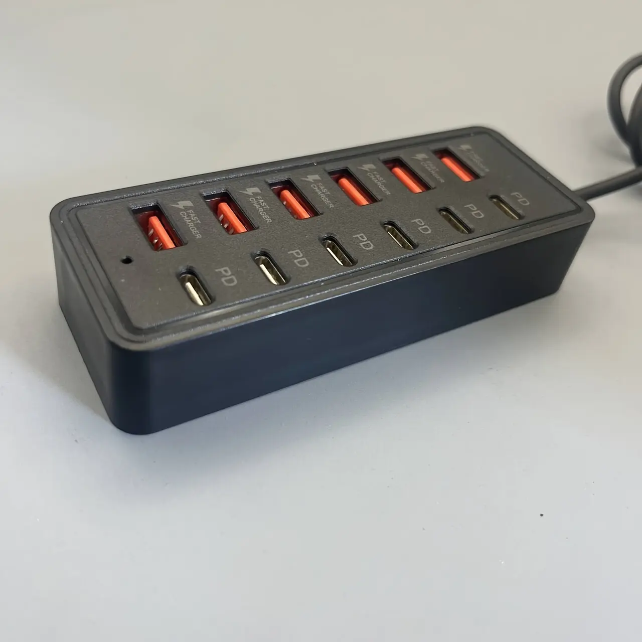 12-Port Fast Charger, compact multi-port USB charging station supports charging and data transfer. Durable structure with stable power distribution, compatible with phones, tablets, laptops and desktops. Ideal for home, office, dorm use, perfect for