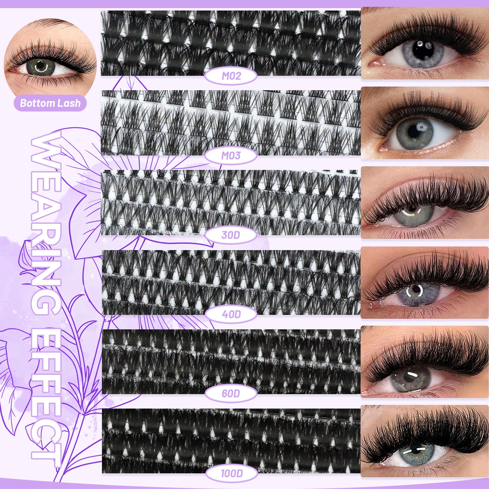 Eyelash Extension Kit, 1 Box Portable Eyelash Makeup Kit, Including Eyelash Glue, Sealer, Remover, Tweezers, Eyelash Curler Protector, Eye Makeup Tool, Cosmetic, DIY Eyelash Extensions