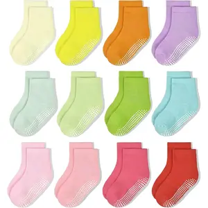 Non-Slip Toddler Socks, Girl Grip Socks  1-10 Years Kids Girls Boys Toddler Sock with Grippers New model