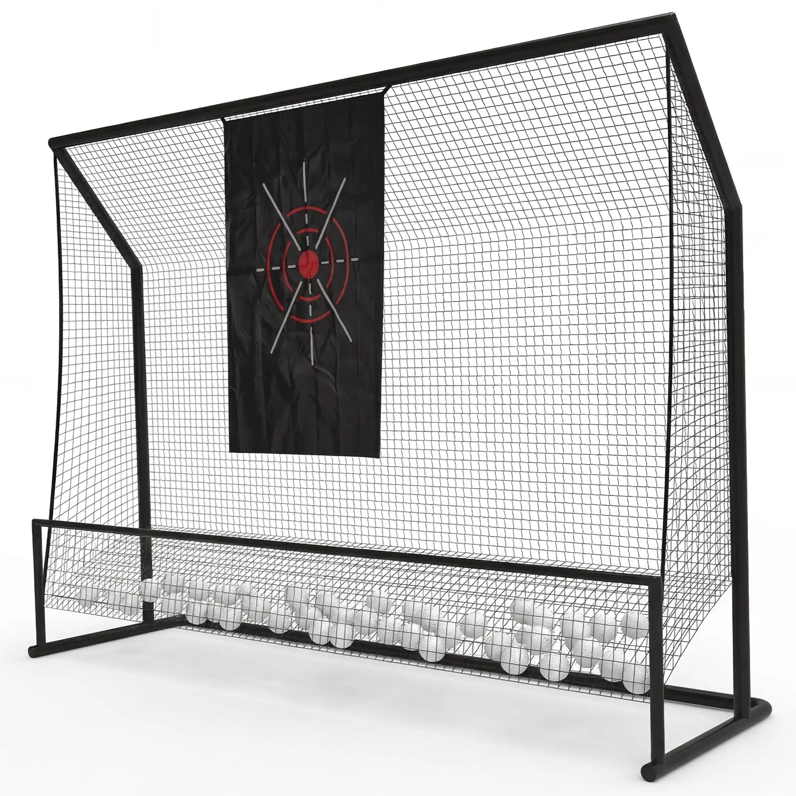 Heavy-Duty Golf Practice Net 10x7.5 ft for Backyard & Indoor - Real Ball Driving & Chipping, Goal Cloth, Durable Netting, Carry Bag, Training for Backyard Indoor Outdoor