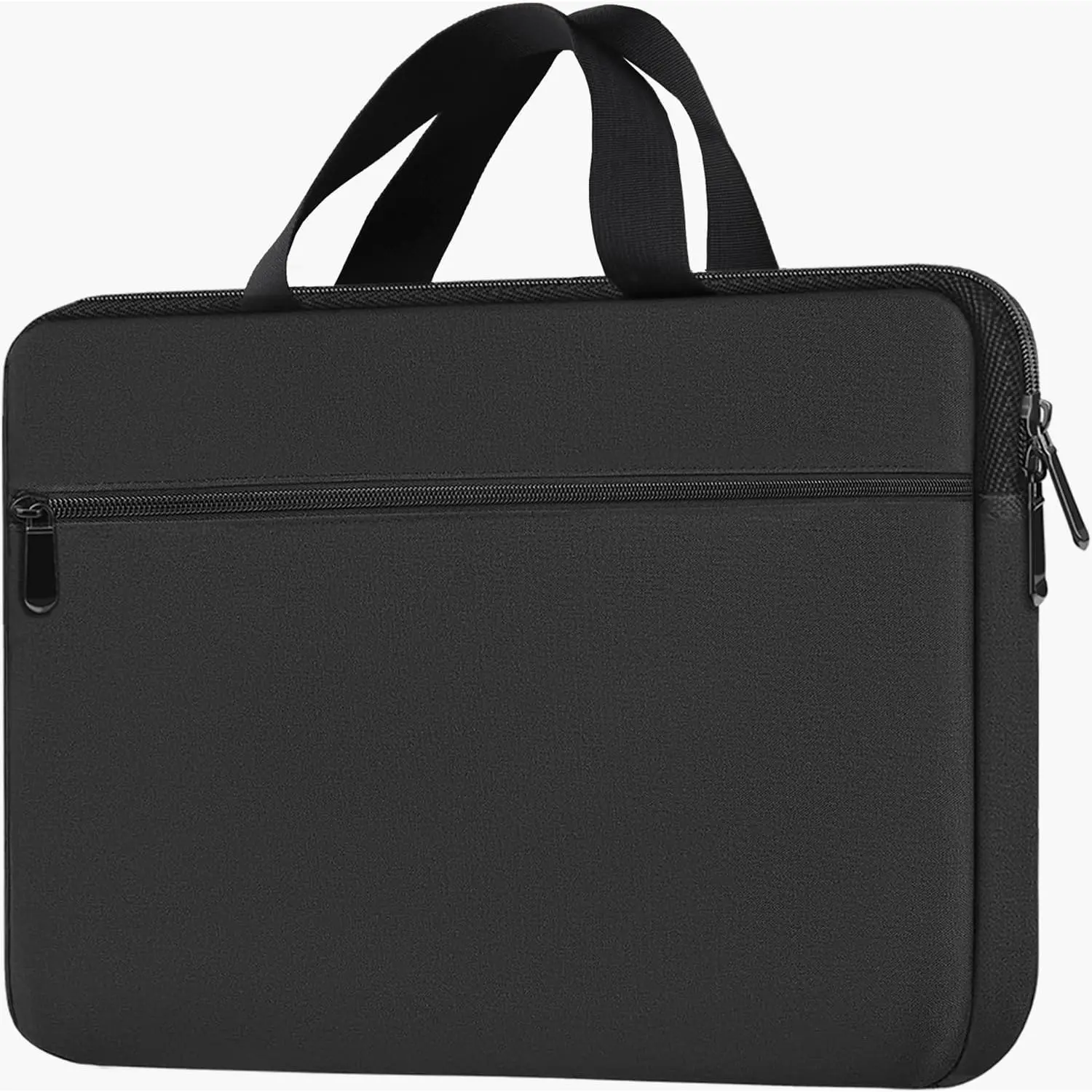 Laptop Bag 15.6 Inch, Durable Briefcase Handbag Protective  Case with Front Pocket, Water Resistant Carrying Laptop Sleeve Compatible with , , , , Black