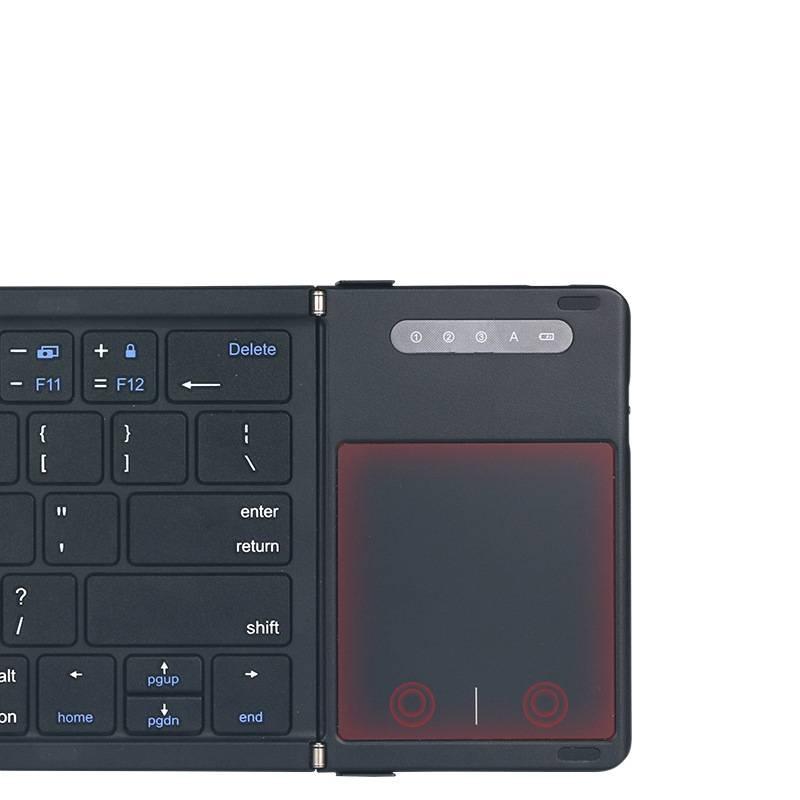 Wireless Mini Foldable Bluetooth Keyboard with Touchpad for Business Office, Ultra-thin Portable Keyboard Wireless Mini Foldable Bluetooth Keyboard with Touchpad for Business Office, Ultra-thin Portable Keyboard