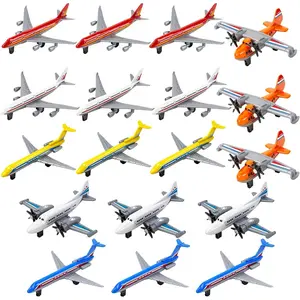 18 Pcs Diecast Airplane Toys for Toddler, Toy Airplane Set Includes Airlines & Glider, for Kids 3+ Years, Birthday Party Favors Stocking Stuffers Cake Toppersfidget toys