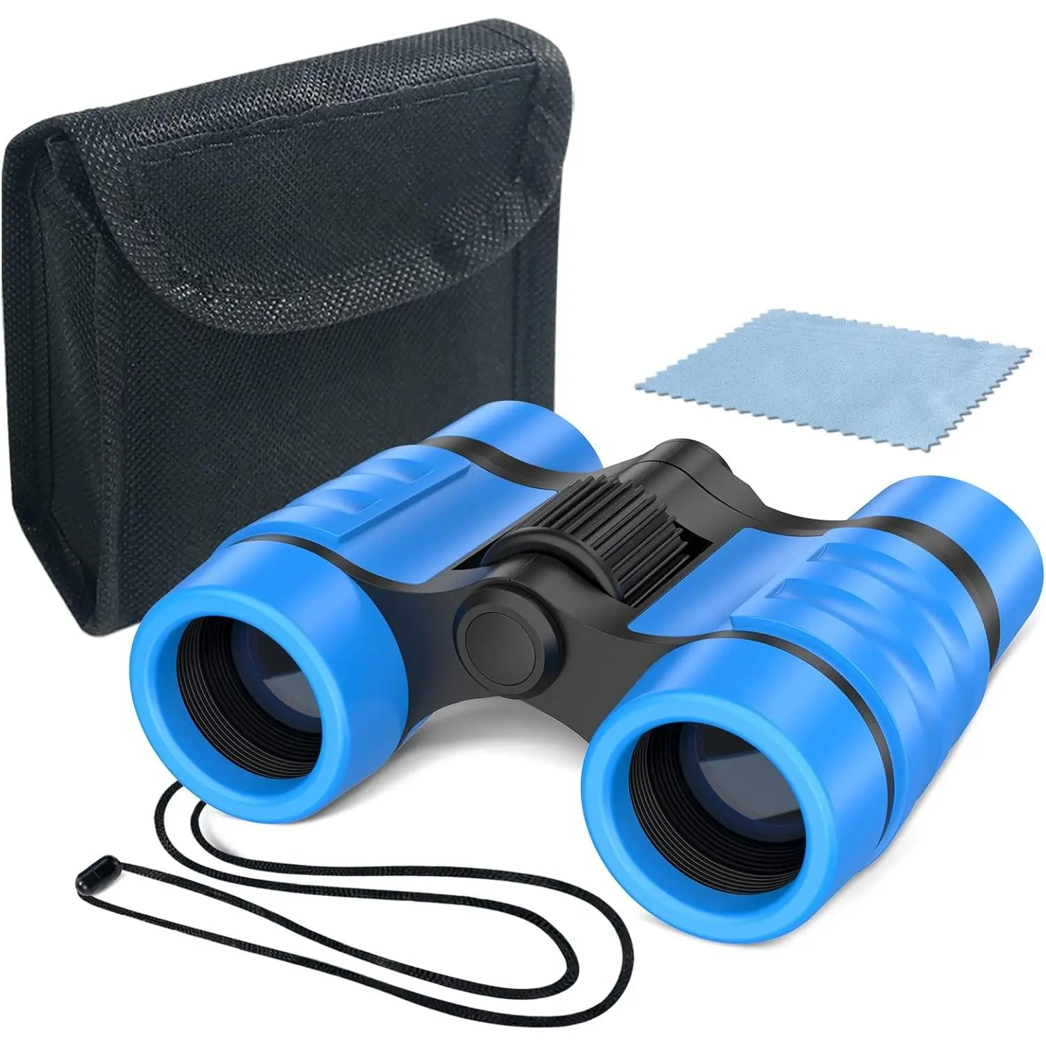 Kids' 4x Compact Unisex Binoculars - Camping Gear, Outdoor Games Educational Science Toy for 3-10+ Years Old Boys & Girls, Bird Watching, Birthday Gifts (Blue), Animals & Nature