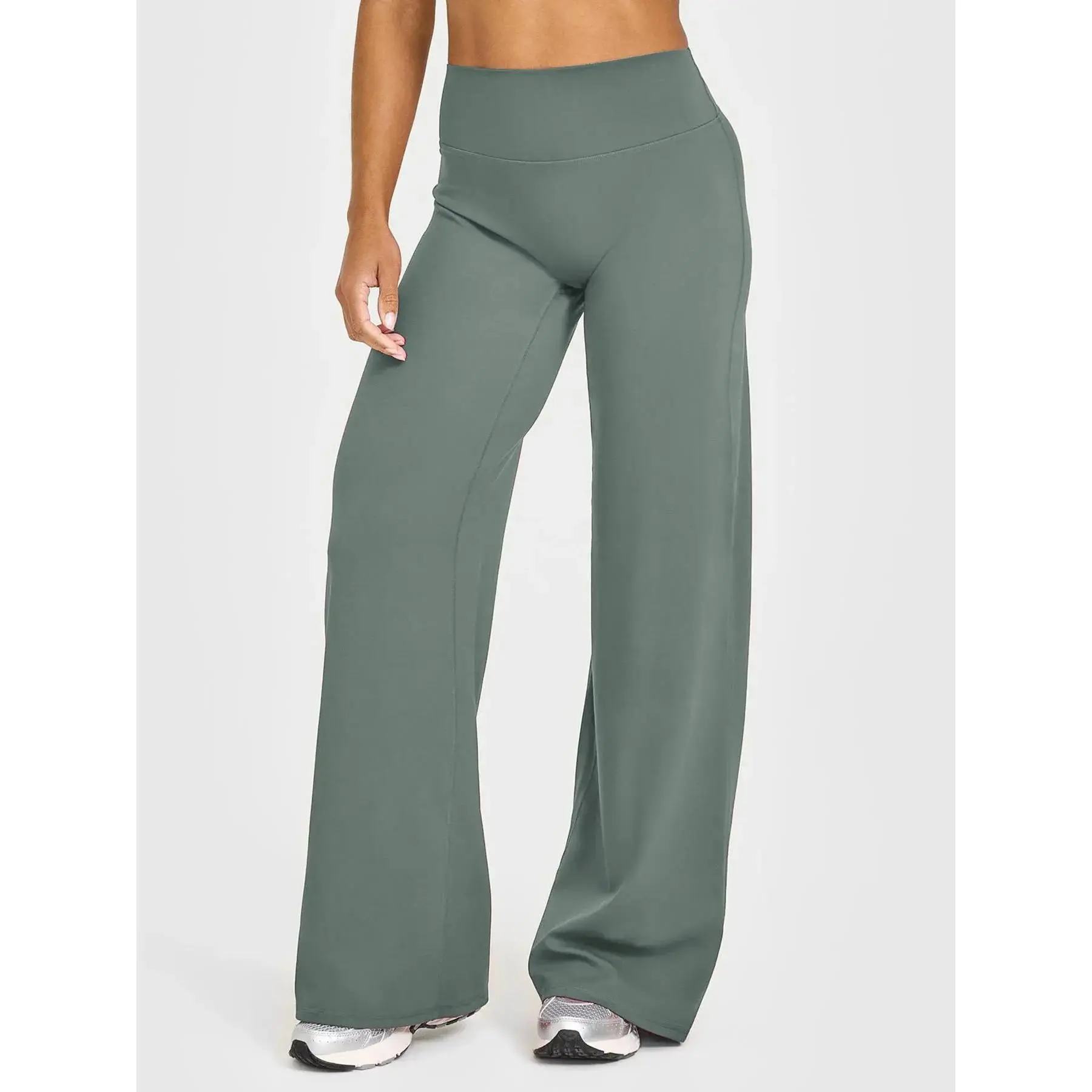 31.5'' Inseam Loose Casual Straight Leggings for Women, Workout Leggings Womens No Front Seam Straight Leggings High Waist Buttery Gym Yoga Pants, Yoga Pants Women High Waist Stretch Casual Soft Straight Leg Bottoms