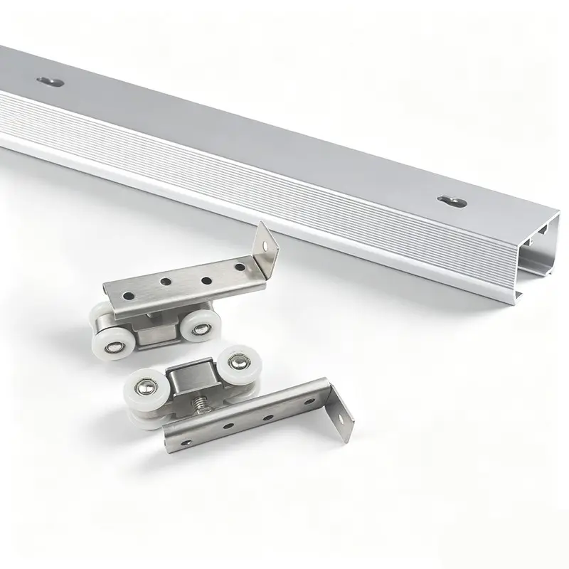 6 Feet Sliding Hidden Door Hardware Kit, Commercial Grade Silent Track System, Easy DIY Installation, 24"-36" Single Door, Tiktokshopblackfriday