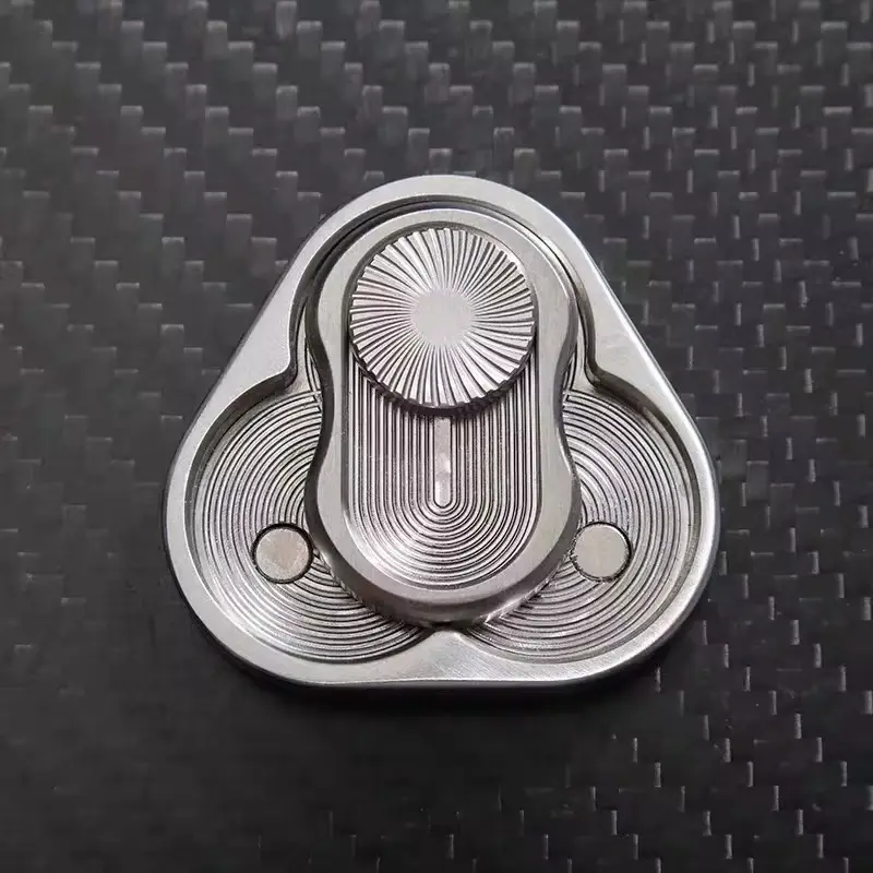 Metal Magnetic Fidget Slider, Premium EDC Oddly Satisfying Toy, Smooth Triangle Design Modern Elegant Stress Relief Toy, Mindfulness Aid for Anxiety & Focus