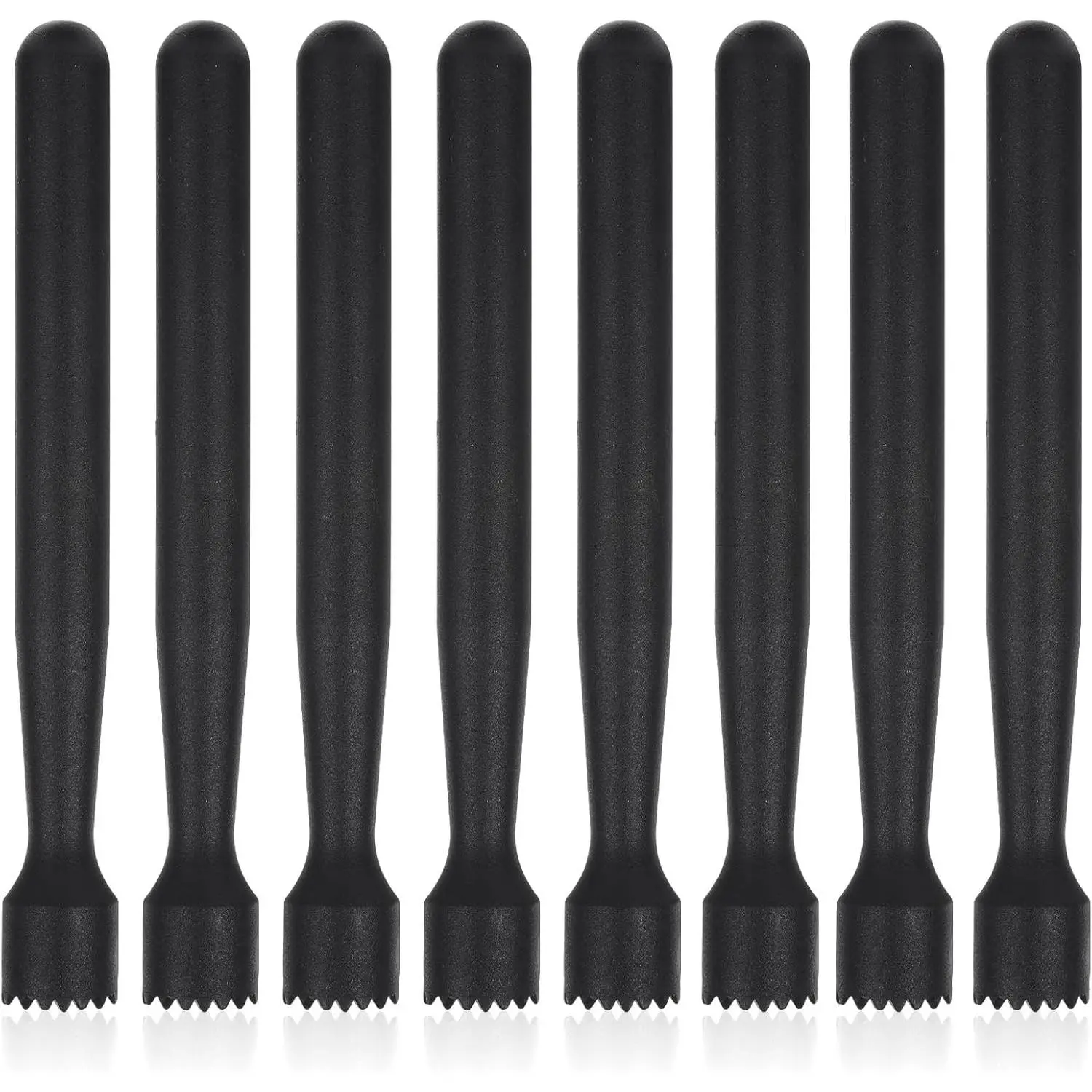 8 Pieces Plastic Muddler for Cocktails Durable Cocktail Muddler Set 8.14 Inch Bar Tools for lemonade, Mojito, Mint, and Fruits, Dishwasher Safe