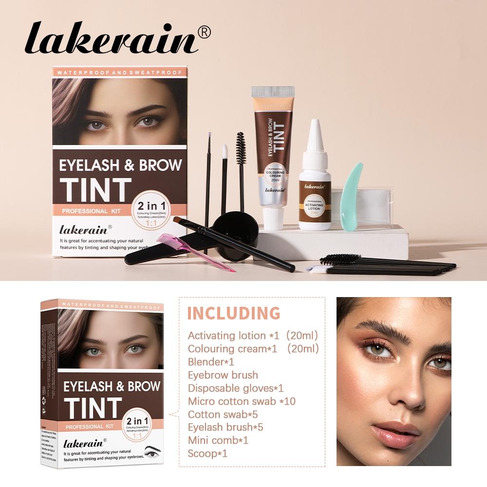 Eyebrow Tint Kit, 1 Set Eyebrow Tinting Kit, Natural Eyebrow Color Tinting, Eye Brow Makeup Kit, Professional Makeup Product for Women