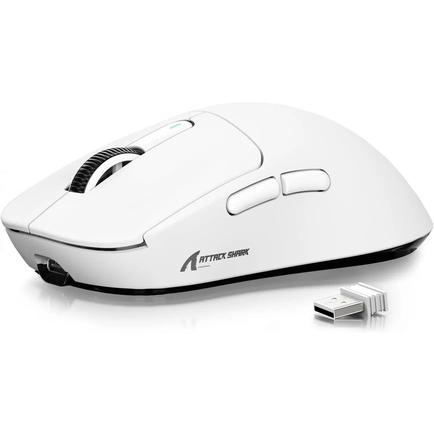 ATTACK  X3 49g Ultra-Lightweight  Gaming , White |  5.2/2.4G /Wired, PAW3395 Gaming Sensor, 26K DPI, 200h  Life, Programmable Buttons for PC//Win