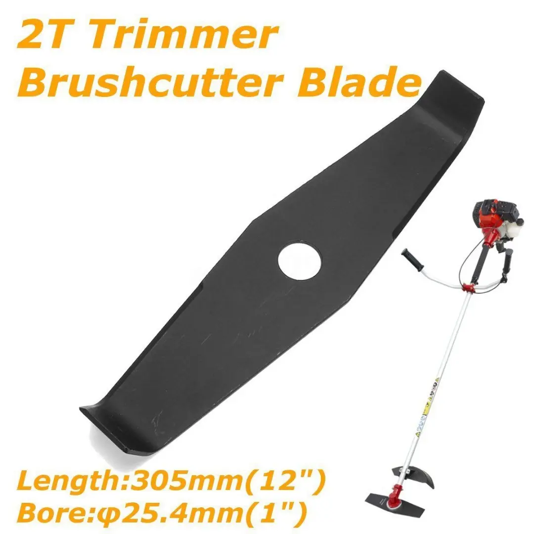 Black 2T 2 Tooth 305mm X 25.4mm X 4.0mm Brushcutter Brush Trimmer Cutter
