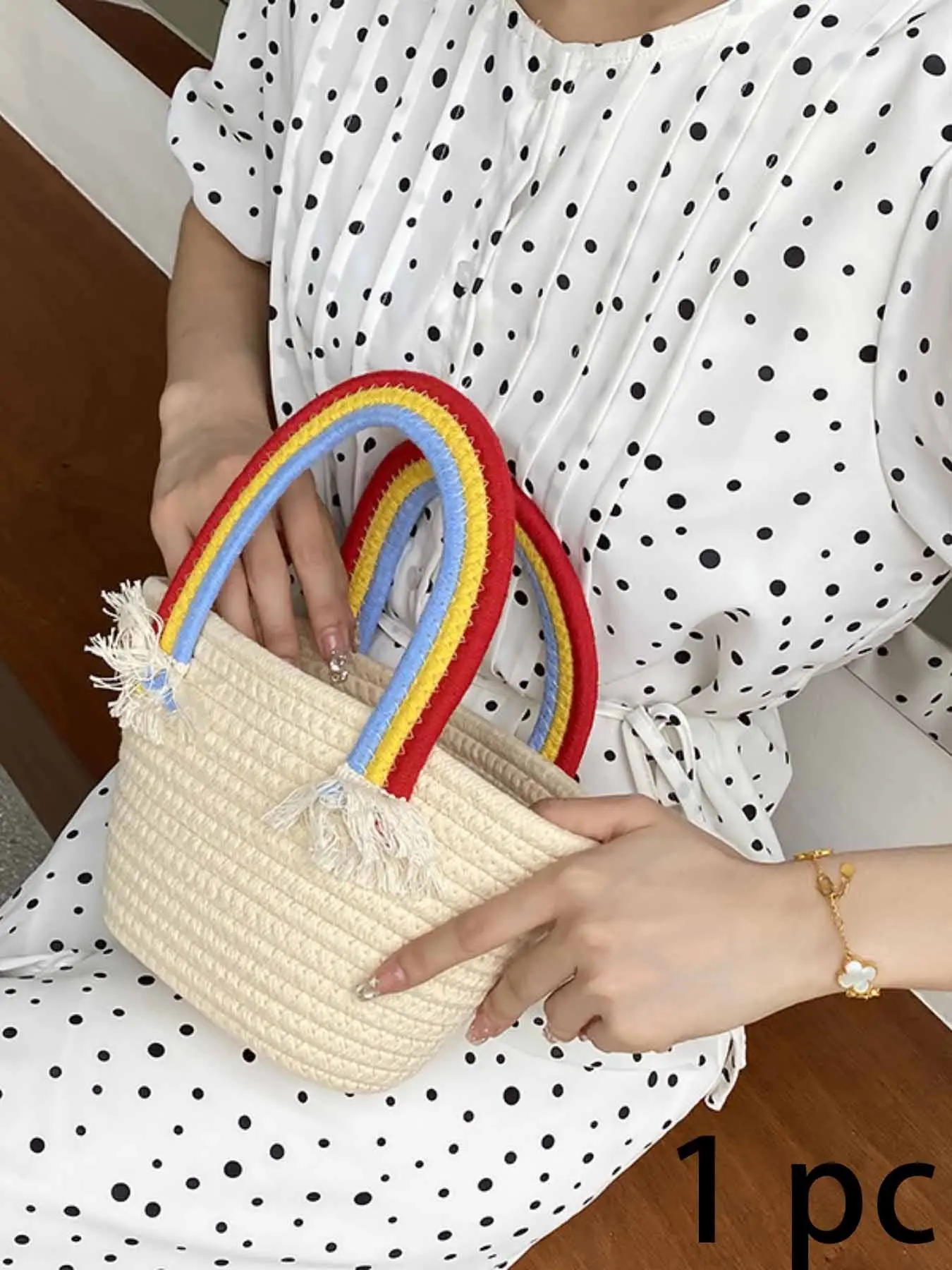 Rainbow Cloud Handbag, Fringe Crossbody Bag, Perfect Gift for Family Friends, Ideal for Travel, Shopping, Parties, Small Fashion Accessory