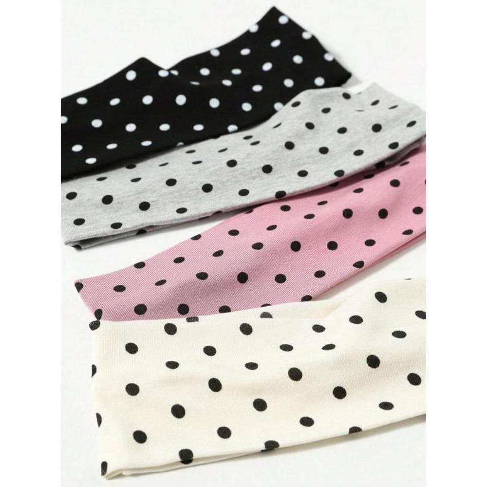 Polka Dot Pattern Hair Band Casual Simple Hair Accessories for Women & Girls Minimalist Headwear Suitable for Thick Hair