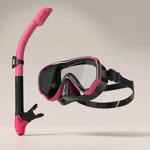 Full Face Snorkel Mask Adult, Dry Top Breathing Tube, Anti-Fog Diving Mask, 180° Panoramic Snorkeling Gear