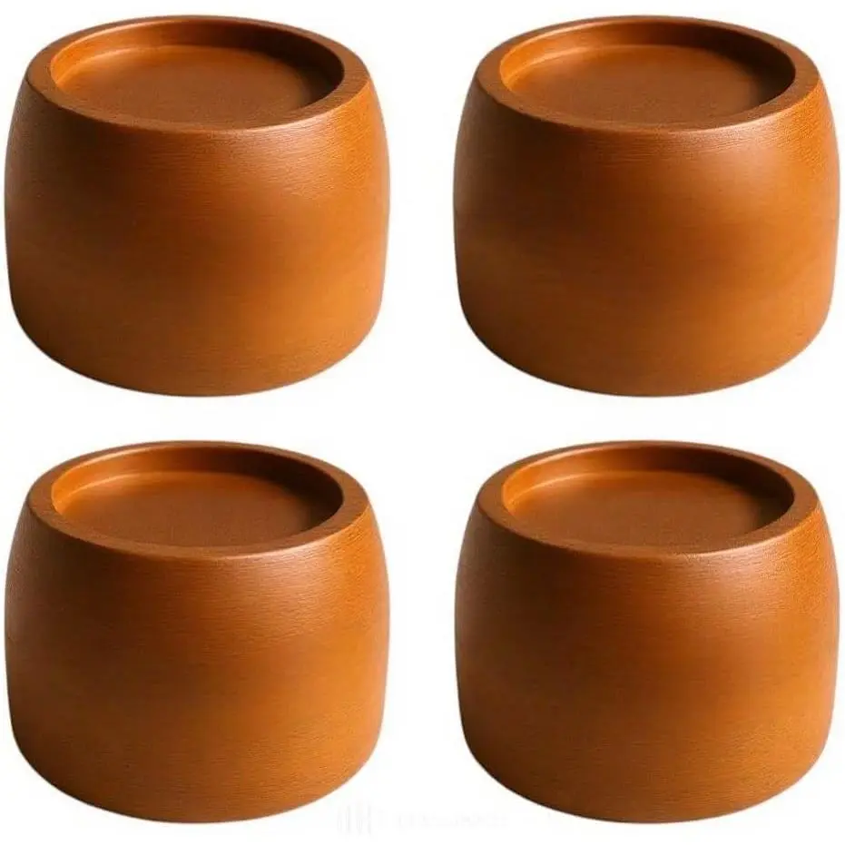 No-Plastic Wooden Bed Risers, Furniture Risers, Table Risers, Bed Lifts, Couch Risers, Heavy Duty 2 Inch Desk Leg Risers