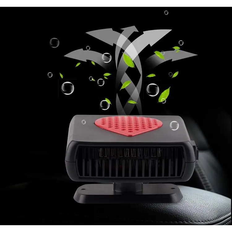 150W 12V-24V Fast Heating Portable Car Heater with Plastic Body, 150w Power Cars Trucks Defrosting Fan, Plug & Play Vehicle Defogger Winter Warming Fan, Portable Unit