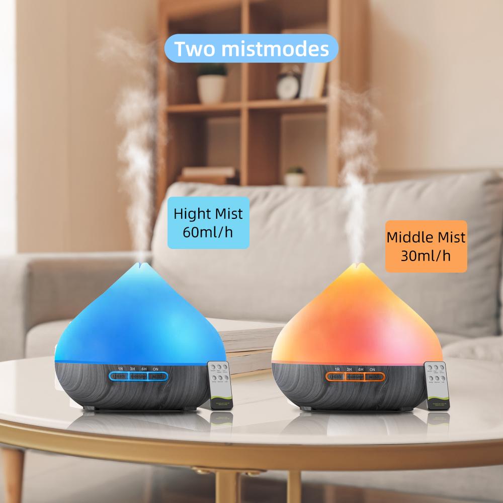 Perfect for Bedroom & Office 500ml Remote Control Aroma Diffuser, Humidifier & Mood Light with 6 Premium Essential Oils Perfect for Bedroom & Office 500ml Remote Control Aroma Diffuser, Humidifier & Mood Light with 6 Premium Essential Oils